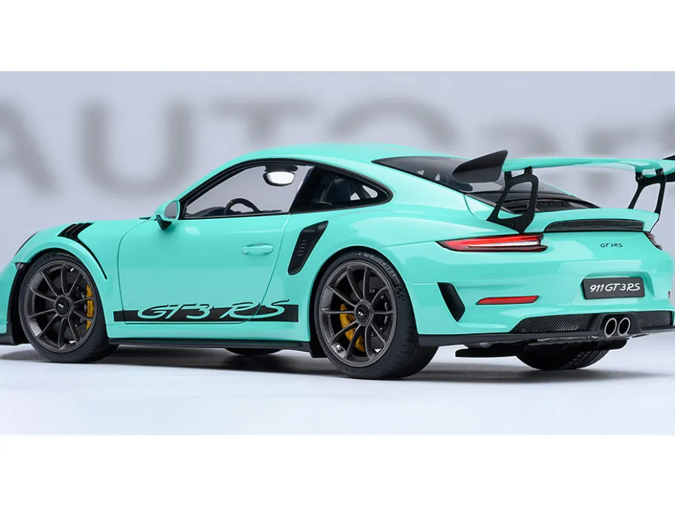 Porsche 911 (991.2) GT3 RS Mint Green 1/18 Model Car by Autoart