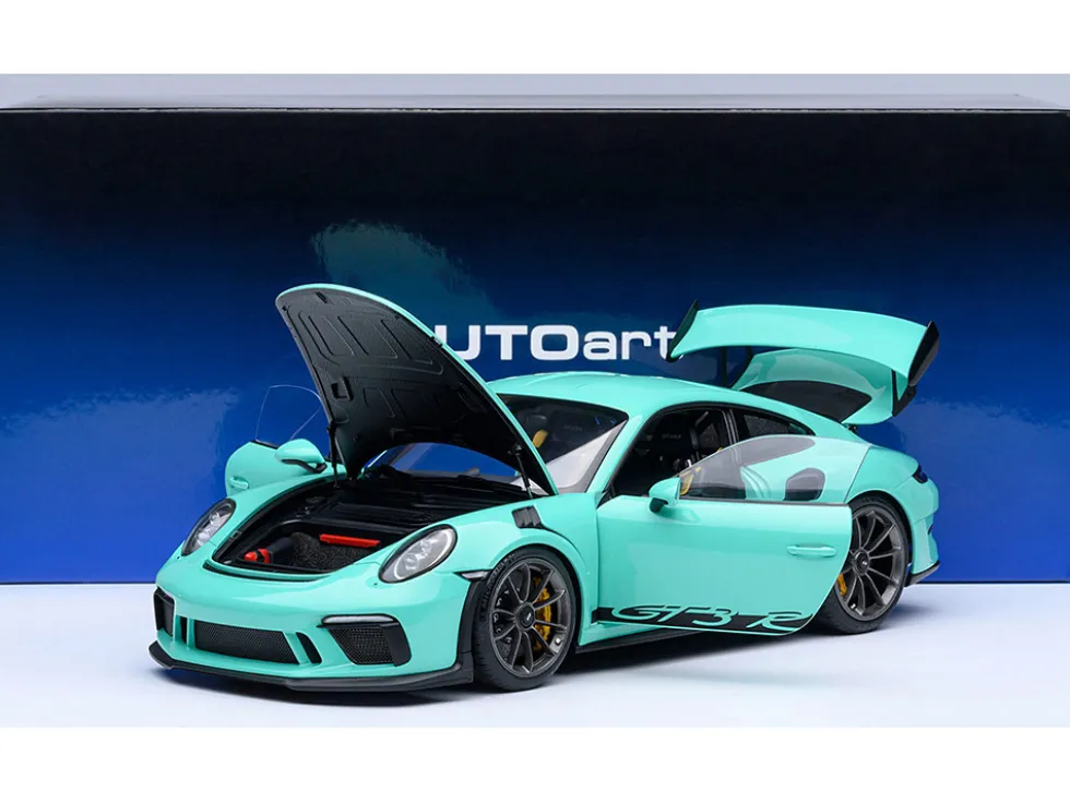 Porsche 911 (991.2) GT3 RS Mint Green 1/18 Model Car by Autoart