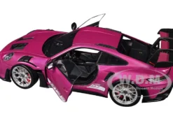 Porsche 911 GT3 RS Red Violet Metallic with White Stripes 