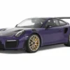 2021 Porsche 911 (991.2) GT2 RS Ultraviolet Metallic with Carbon Stripes 1/18 Model Car by GT Spirit