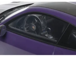 2021 Porsche 911 (991.2) GT2 RS Ultraviolet Metallic with Carbon Stripes 1/18 Model Car by GT Spirit