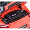 Porsche 911 (991.2) GT3 RS Weissach Lava Orange with Carbon Hood and Top 1/18 Model Car by Autoart