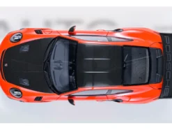 Porsche 911 (991.2) GT3 RS Weissach Lava Orange with Carbon Hood and Top 1/18 Model Car by Autoart