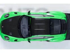 Porsche 911 (991.2) GT3 RS Weissach Lizard Green with Carbon Hood and Top 1/18 Model Car by Autoart