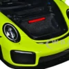Porsche 911 991 2 GT2 RS Weissach Package Acid Green with Carbon Stripes 1/18 Model Car Autoart 78187