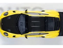 Porsche 911 (991.2) GT3 RS Weissach Racing Yellow with Carbon Hood and Top 1/18 Model Car by Autoart