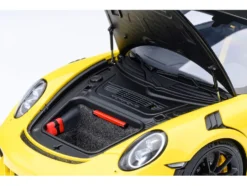 Porsche 911 (991.2) GT3 RS Weissach Racing Yellow with Carbon Hood and Top 1/18 Model Car by Autoart