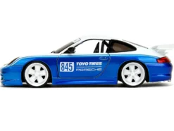 Porsche 911 GT3 RS (996) #845 White and Blue Metallic