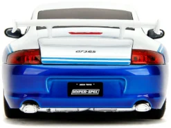 Porsche 911 GT3 RS (996) #845 White and Blue Metallic