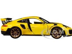 Porsche 911 GT2 RS Yellow Carbon Hood 1/24 Diecast Model Car Maisto 31523