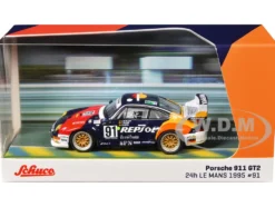 Porsche 911 GT2 #91 Tomas Saldana - Miguel Angel de Castro - Prince Alfonso de Orleans-Borbon "Kremer Racing - Repsol" "24 Hours of Le Mans" (1995) "Collab64" Series 1/64 Diecast Model Car by Schuco & Tarmac Works