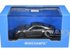 2025 Porsche 911 (992.2) GT3 Touring Gray Metallic Limited Edition to 240 pieces Worldwide 1/64 Diecast Model Car by Minichamps