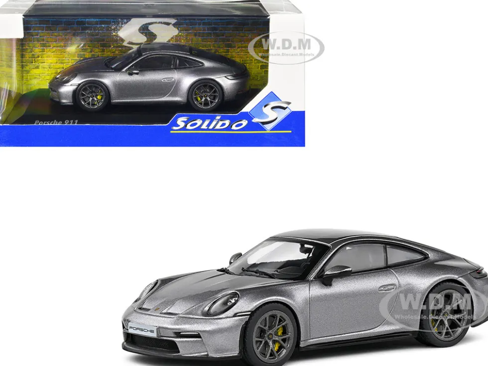 Porsche 911 (992) GT3 Touring GT Silver Metallic 1/43 Diecast Model Car by Solido