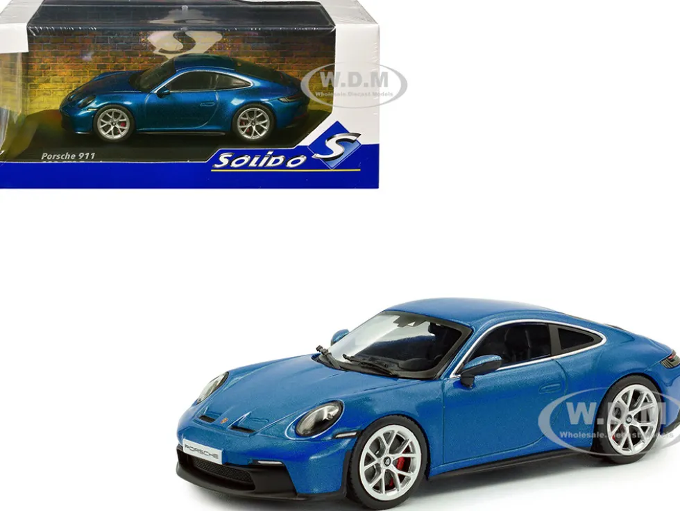 2023 Porsche 911 (992) GT3 Touring South Sea Blue Metallic 1/43 Diecast Model Car by Solido