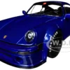 2024 Porsche 911 KS-R by Khyzyl Saleem Dark Blue Metallic 1/18 Diecast Model Car by Solido
