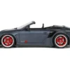 Porsche 911 LB-Works Alpha 9 Gray with Black Hood 1/18 Model Car by GT Spirit