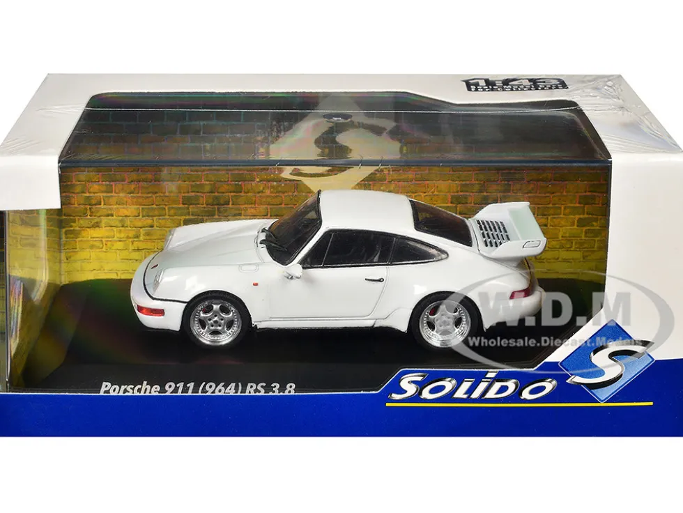 1994 Porsche 911 (964) RS 3.8 Grand Prix White 1/43 Diecast Model Car by Solido