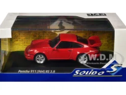 1994 Porsche 911 (964) RS 3.8 Guards Red 1/43 Diecast Model Car by Solido