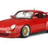 1996 Porsche 911 993 3.8 RSR Guards Red Gold Wheels 1/18 Model Car GT Spirit GT366