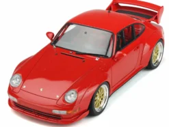1996 Porsche 911 993 3.8 RSR Guards Red Gold Wheels 1/18 Model Car GT Spirit GT366