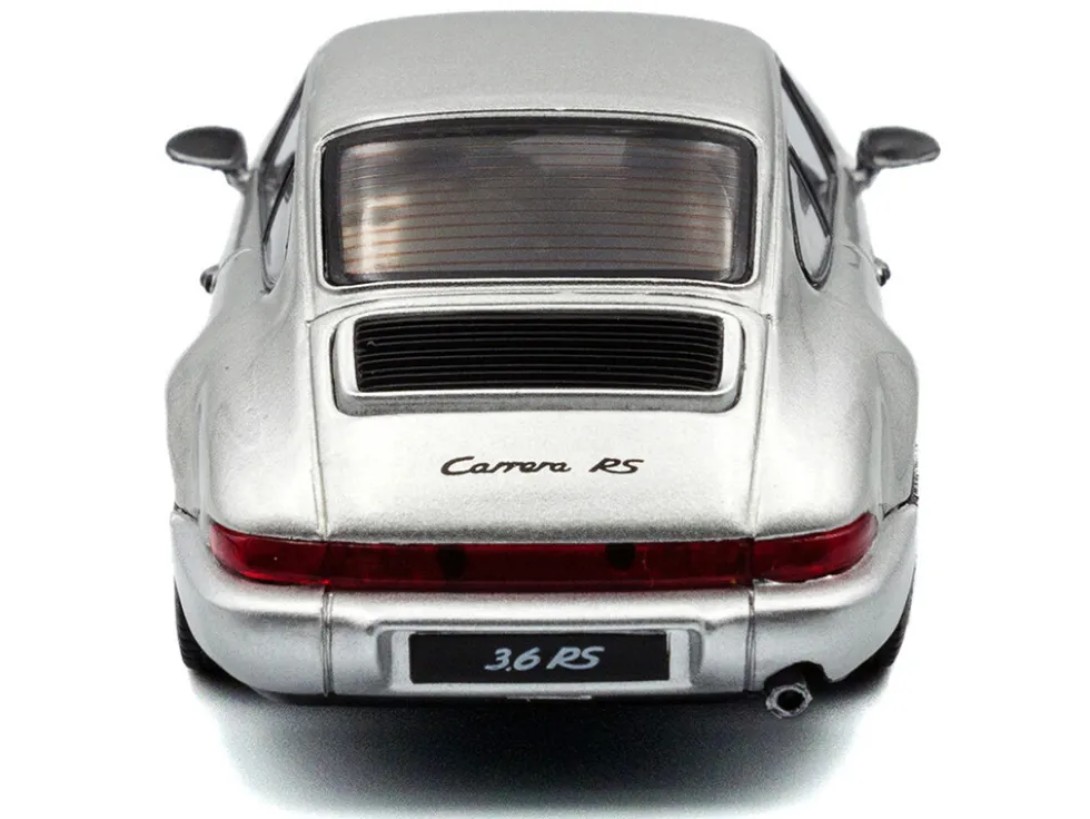1994 Porsche 911 (964) RS Silver Metallic with Black Stripes 1/43 Diecast Model Car by Solido