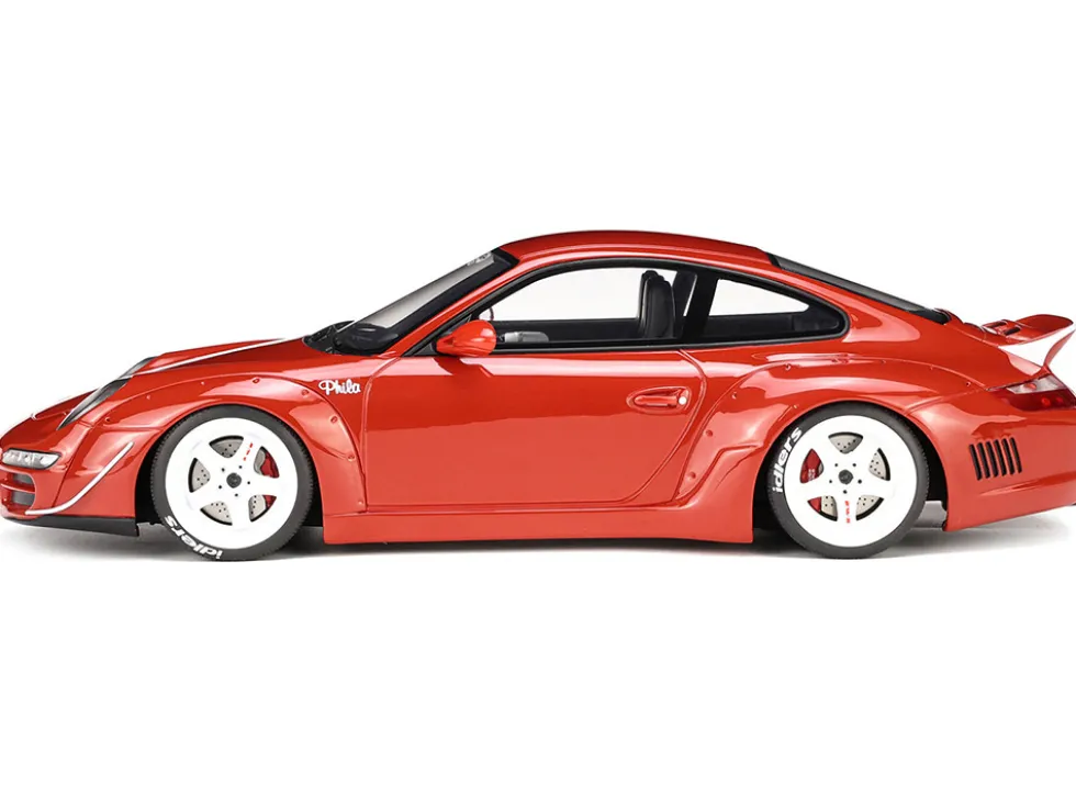 2021 Porsche 911 RWB AKA Phila Red 1/18 Model Car GT Spirit GT874
