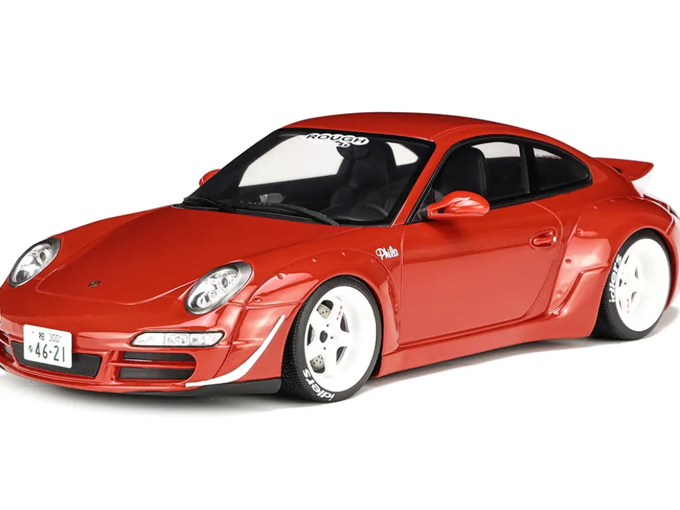 2021 Porsche 911 RWB AKA Phila Red 1/18 Model Car GT Spirit GT874