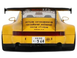 2024 Porsche 911 (964) RWB "Qeema" Yellow 1/18 Model Car by GT Spirit