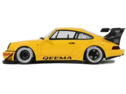 2024 Porsche 911 (964) RWB "Qeema" Yellow 1/18 Model Car by GT Spirit