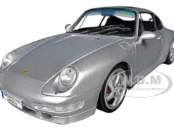 1996 Porsche 911 (993) 4S Polar Silver Metallic 1/18 Diecast Model Car by Solido
