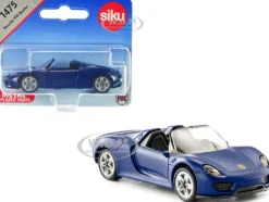 Porsche 918 Spyder Matt Blue Diecast Model Car Siku 1475
