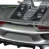 Porsche 918 Spyder Silver Closed Roof 1/24 Diecast Model Car Welly 24055