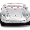 1955 Porsche 550 Spyder Silver Metallic with Red Interior "Collection" Series 1/64 Diecast Model Car by Majorette
