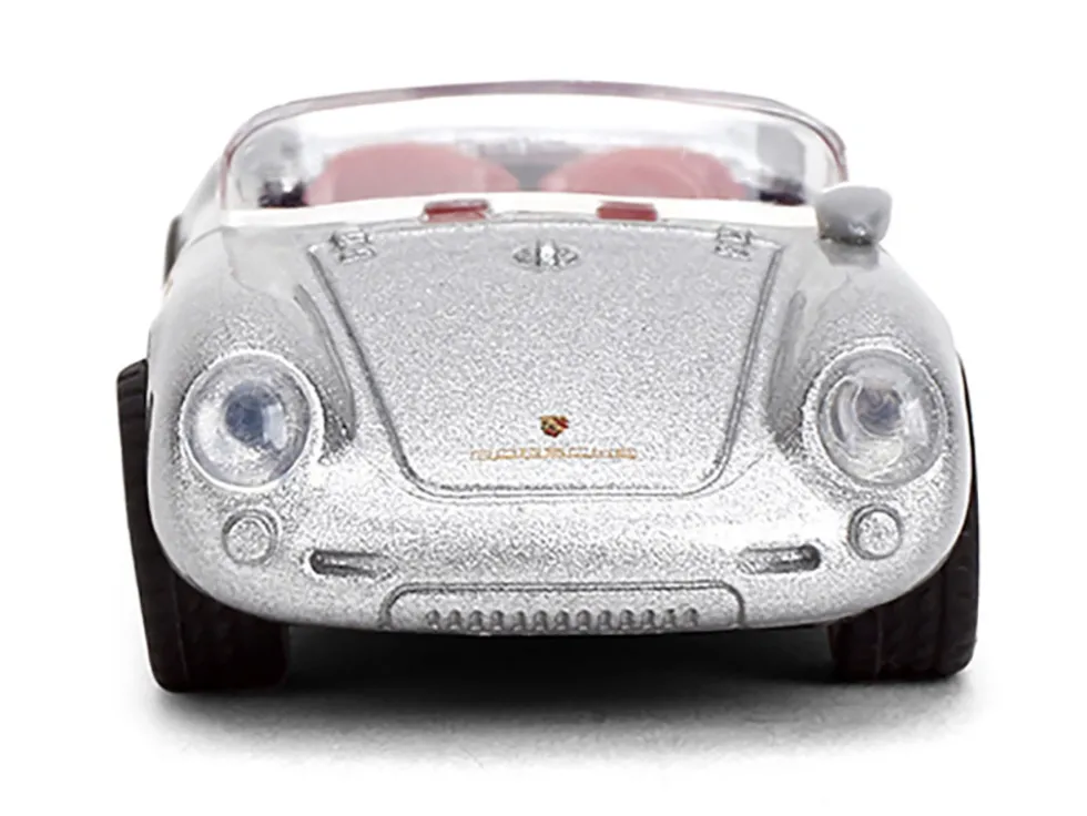 1955 Porsche 550 Spyder Silver Metallic with Red Interior "Collection" Series 1/64 Diecast Model Car by Majorette