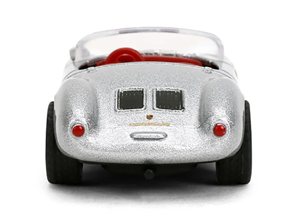 1955 Porsche 550 Spyder Silver Metallic with Red Interior "Collection" Series 1/64 Diecast Model Car by Majorette