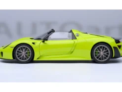 Porsche 918 Spyder "Weissach Package" Acid Green 1/18 Model Car by Autoart
