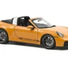 2024 Porsche 911 Targa Bahama Yellow with Black Stripes 1/18 Diecast Model Car by Norev