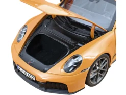 2024 Porsche 911 Targa Bahama Yellow with Black Stripes 1/18 Diecast Model Car by Norev
