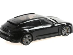 2021 Porsche Taycan CUV Turbo S Black Limited Edition to 480 pieces Worldwide 1/18 Diecast Model Car by Minichamps