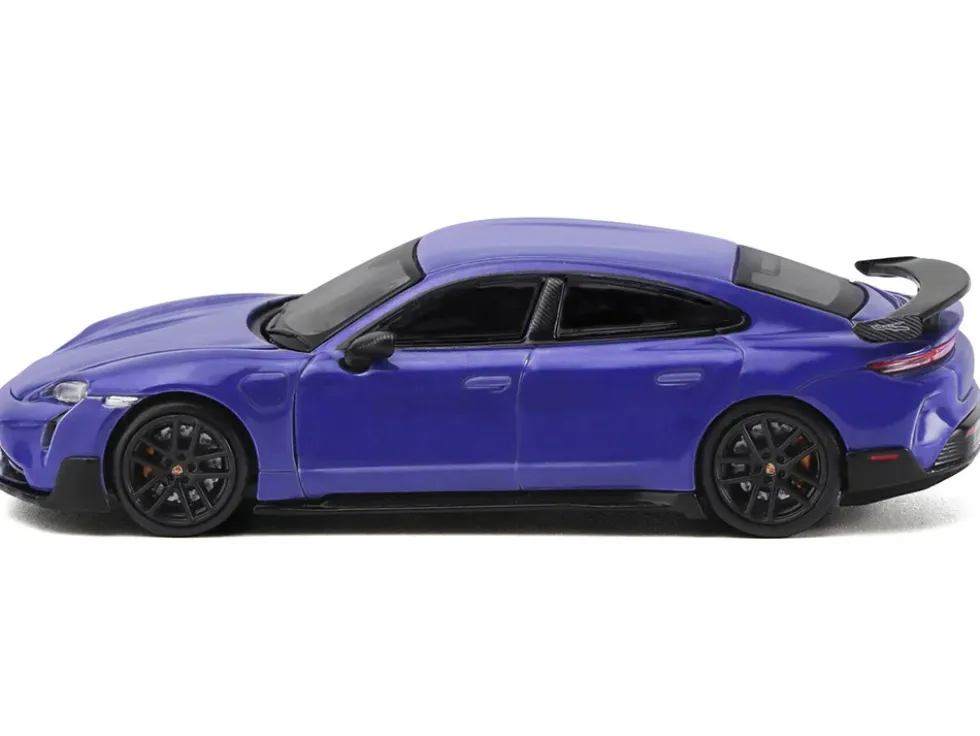 Porsche Taycan Turbo GT Purple 1/64 Diecast Model Car by Trends Hobby
