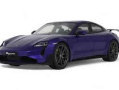 2023 Porsche Taycan Turbo GT Purple Sky Metallic 1/18 Model Car by GT Spirit
