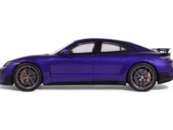 2023 Porsche Taycan Turbo GT Purple Sky Metallic 1/18 Model Car by GT Spirit