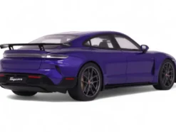 2023 Porsche Taycan Turbo GT Purple Sky Metallic 1/18 Model Car by GT Spirit
