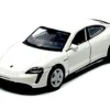Porsche Taycan Turbo S White "Speed Icons" Series 1/64 Diecast Model Car by Maisto