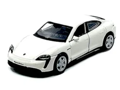 Porsche Taycan Turbo S White "Speed Icons" Series 1/64 Diecast Model Car by Maisto