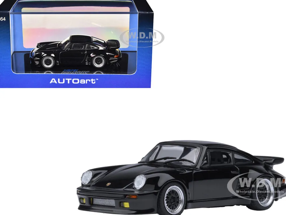 Porsche 911 (930) Turbo "Blackbird" Black "Wangan Midnight - Comic #1 Version" Manga 1/64 Model Car by Autoart