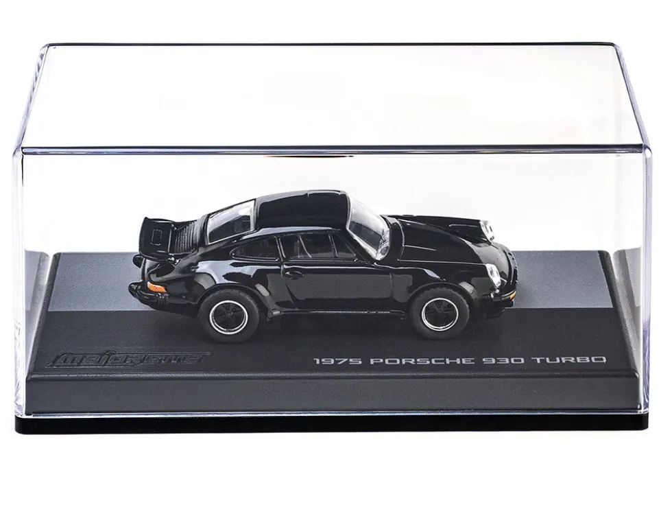 1975 Porsche 930 Turbo Black "Collection" Series 1/64 Diecast Model Car by Majorette