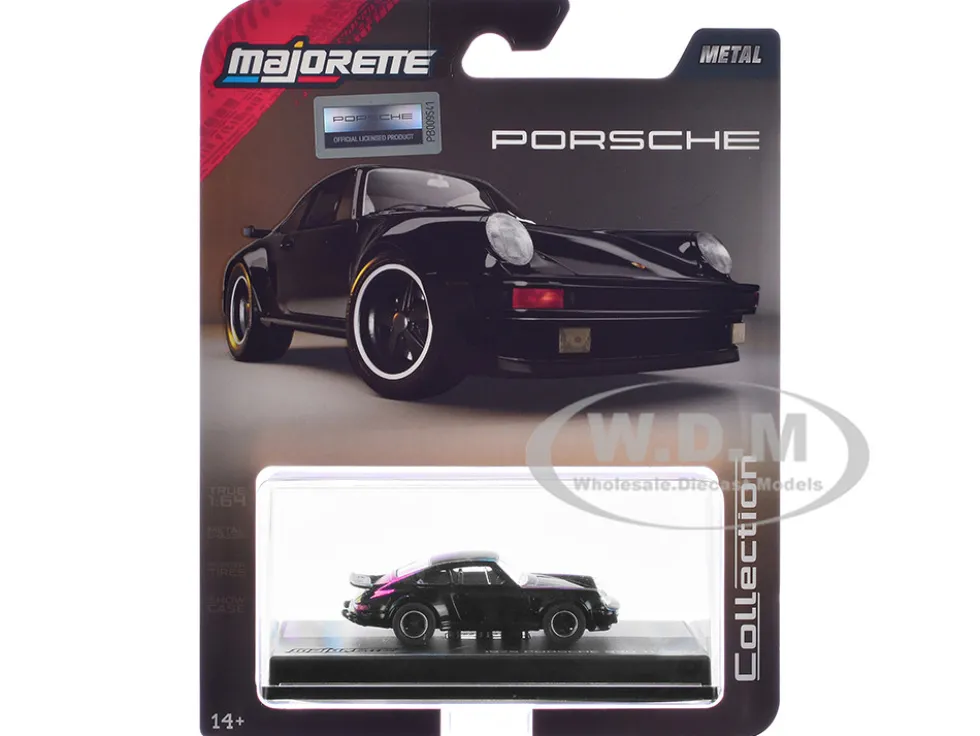 1975 Porsche 930 Turbo Black "Collection" Series 1/64 Diecast Model Car by Majorette