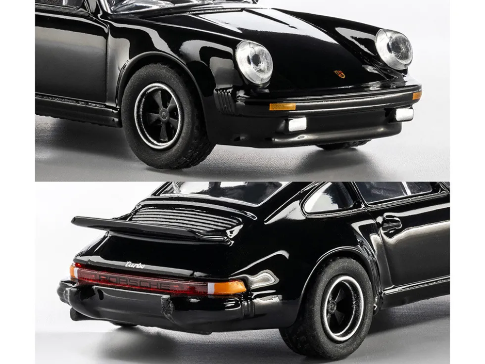 1975 Porsche 930 Turbo Black "Collection" Series 1/64 Diecast Model Car by Majorette