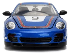 Porsche 911 Turbo (997) #9 Blue Metallic with Stripes 